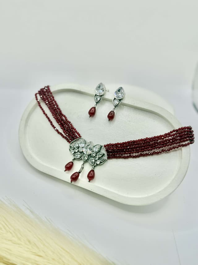 Ruby Radiance Choker Set