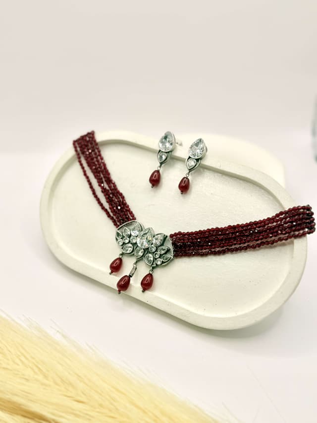 Ruby Radiance Choker Set hover