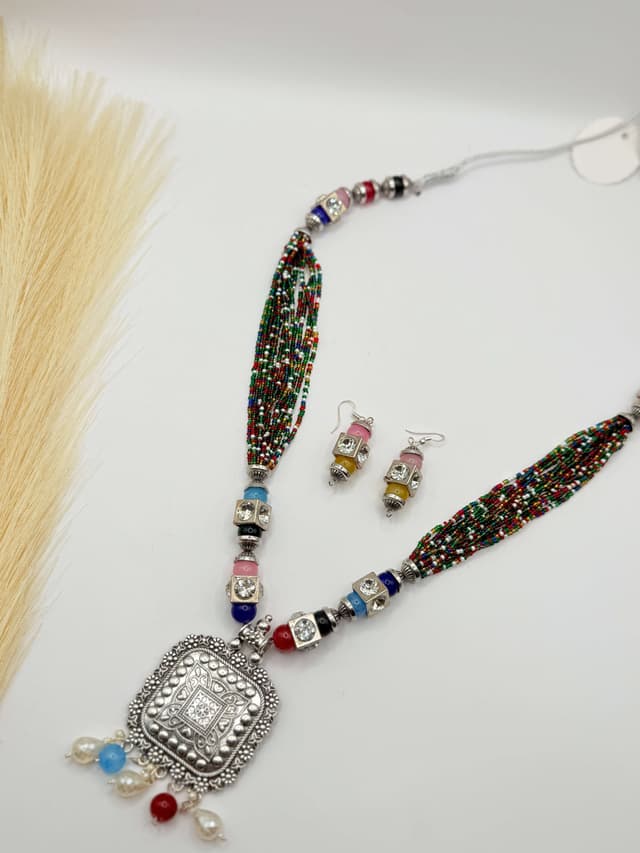 Boho Charm Necklace Set hover