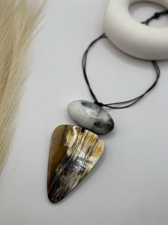 Midnight Muse Necklace- Black hover