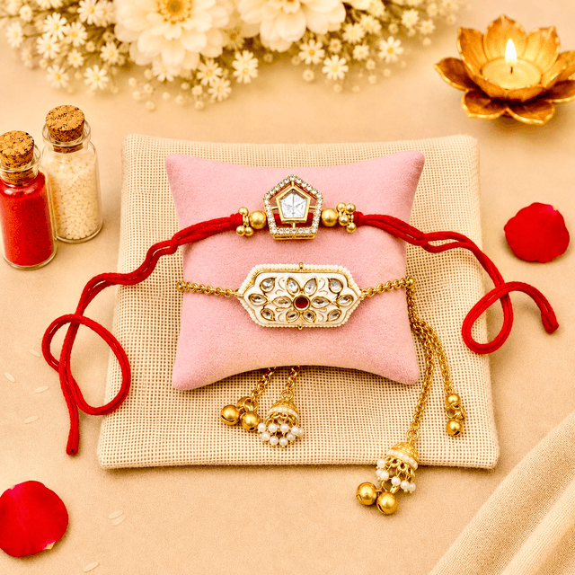 Designer Lumba & Rakhi Set