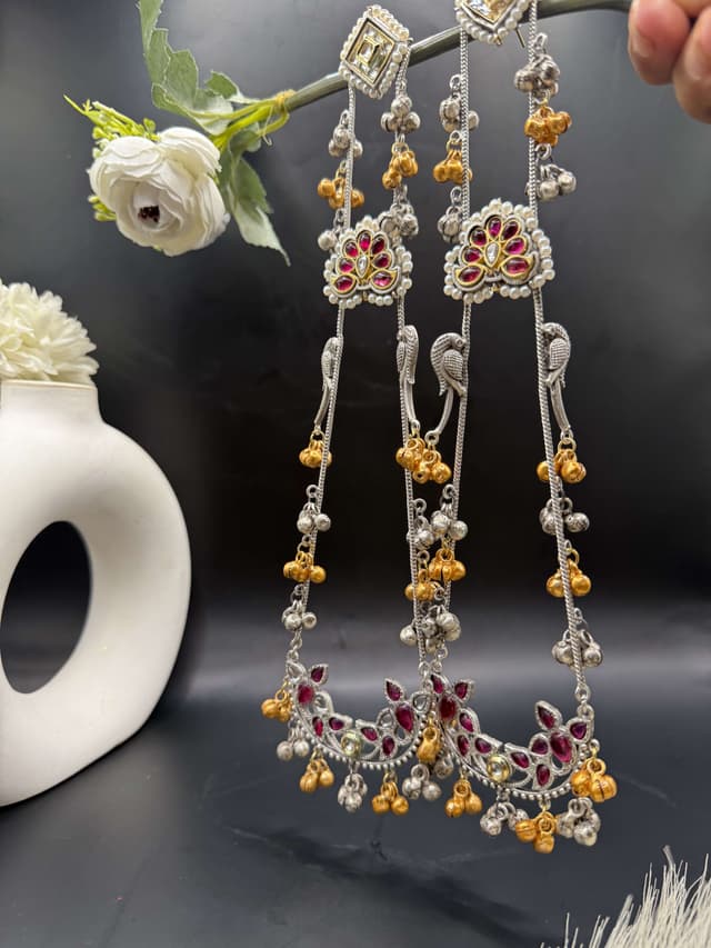 Dual Tone Sushmita Earrings hover