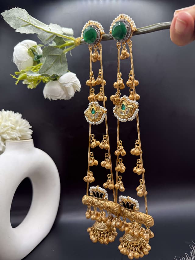 Handcrafted Antique Tabu Earrings hover