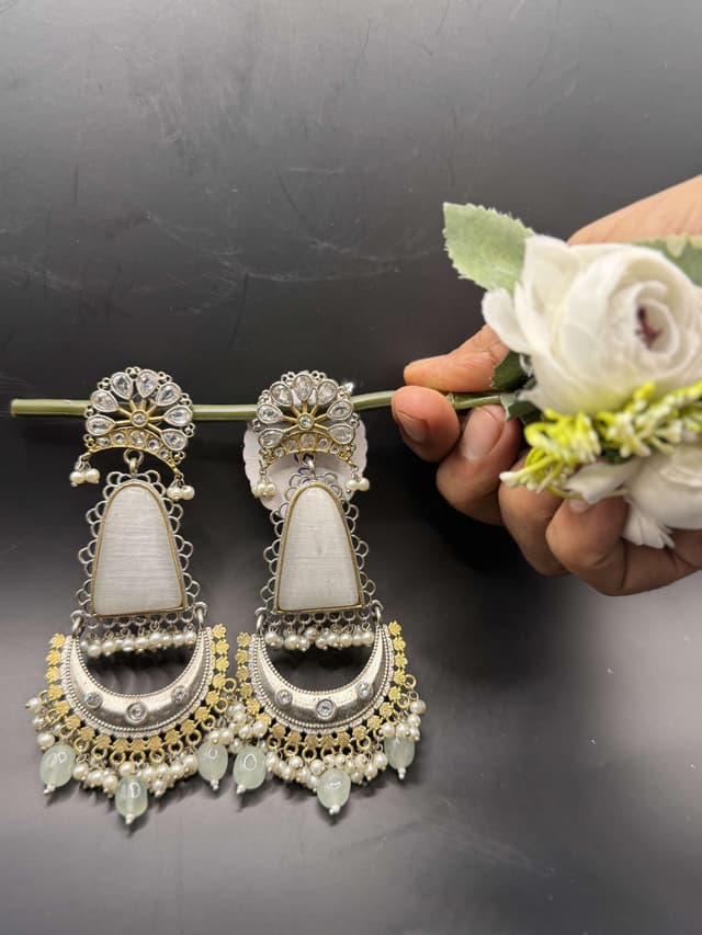 Najakat Dual Tone Earrings hover