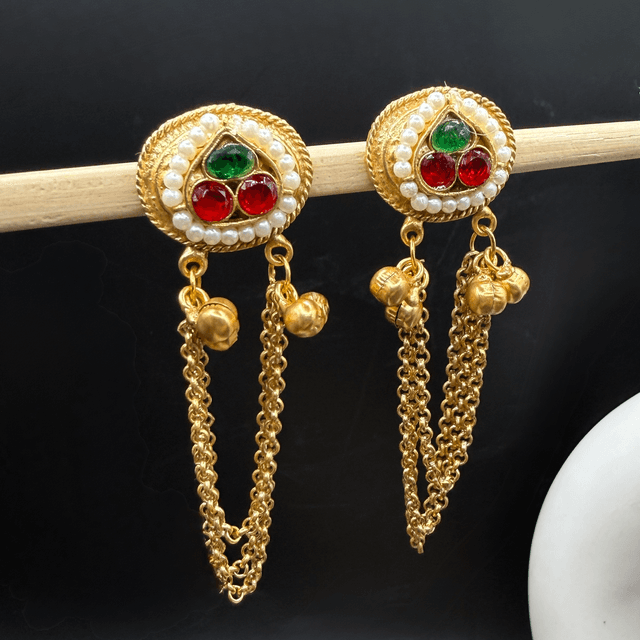 Traditional Chain Drop Earrings hover