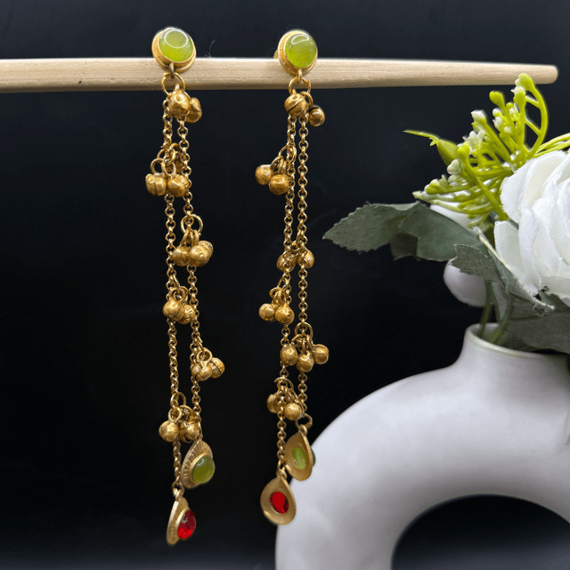 Antique Chain Tassel Earrings